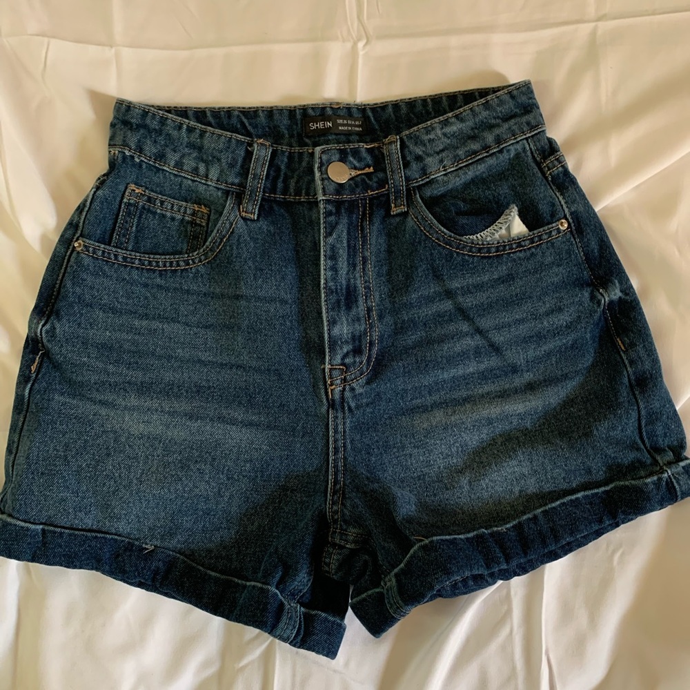 Dark Blue Jean Shorts